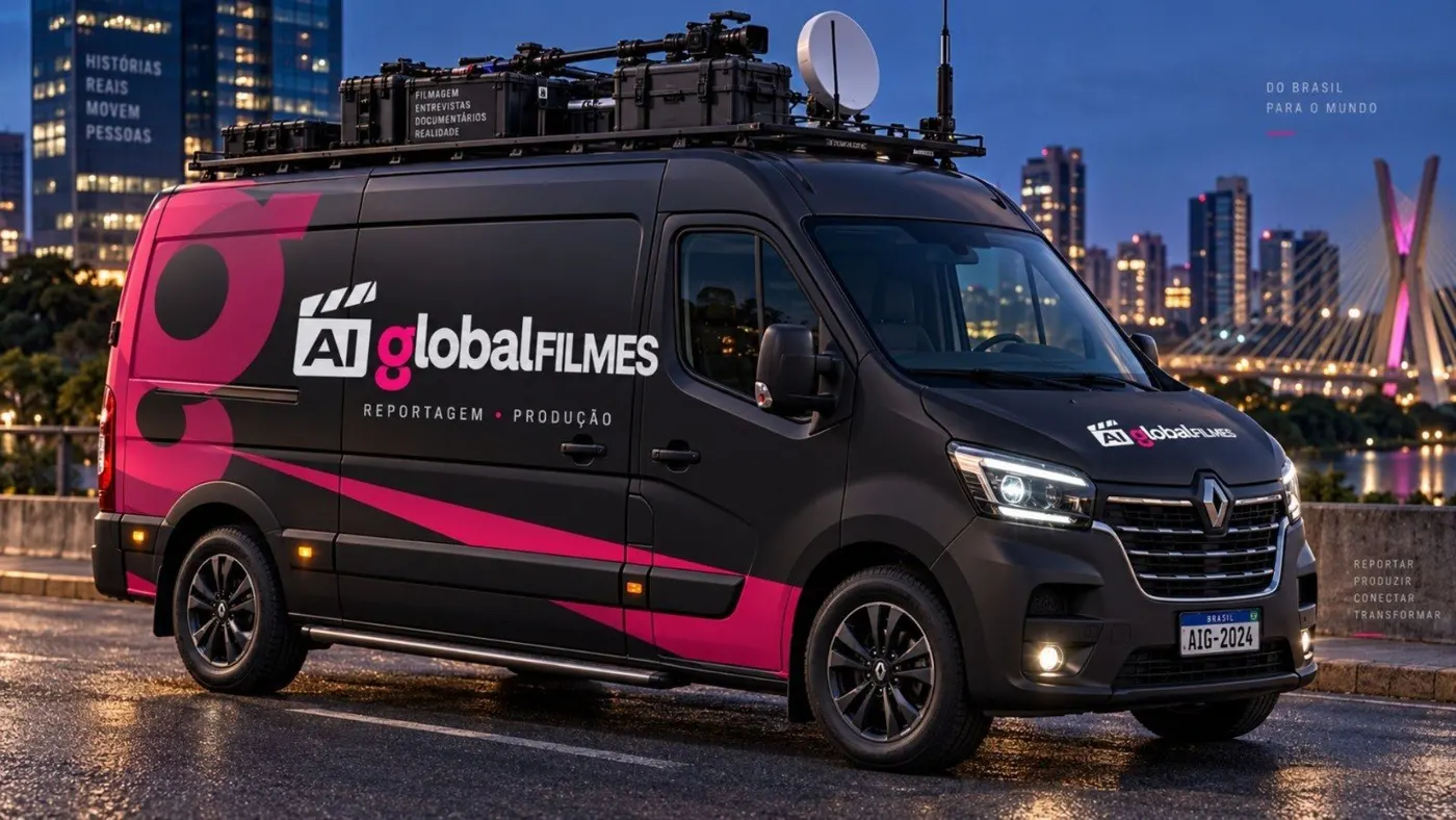 Van de externas da AI Global Filmes